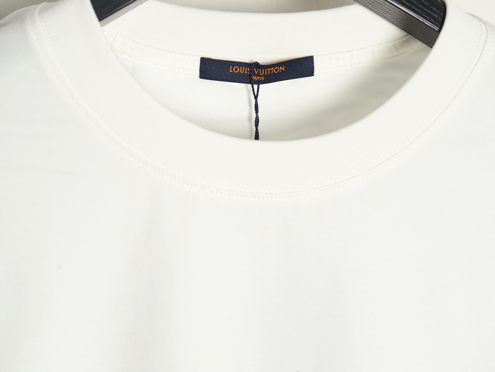 l0*is V*t0n four-leaf clover and back logo print short-sleeved t-shirt