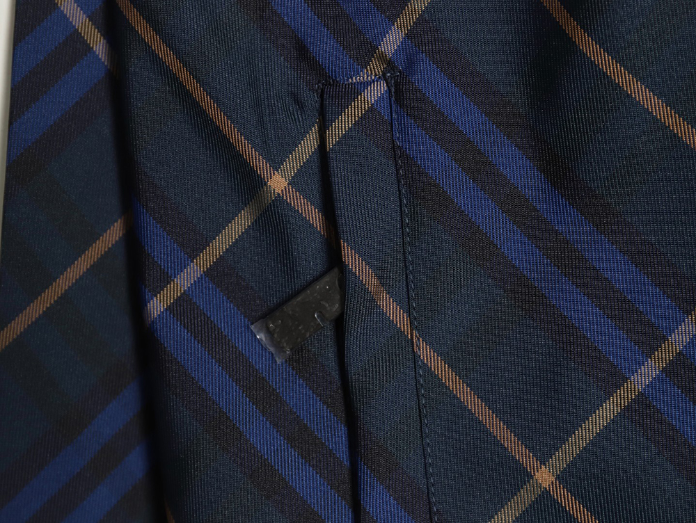 B**rry war horse embroidered check reversible zip jacket