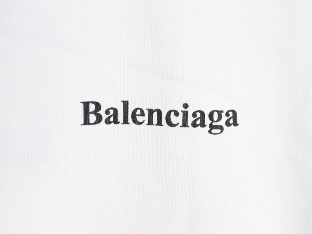Ba*len*cia*ga lettering print short sleeves