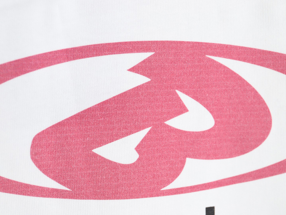 Ba*len*cia*ga lettering print short sleeves