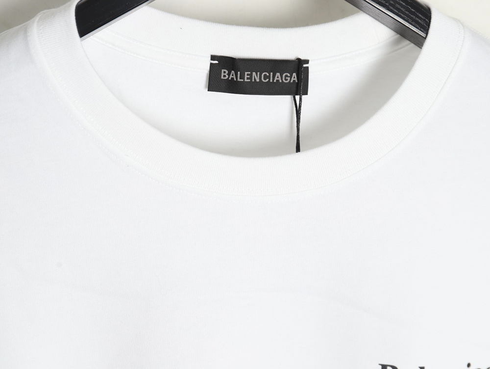 Ba*len*cia*ga lettering print short sleeves