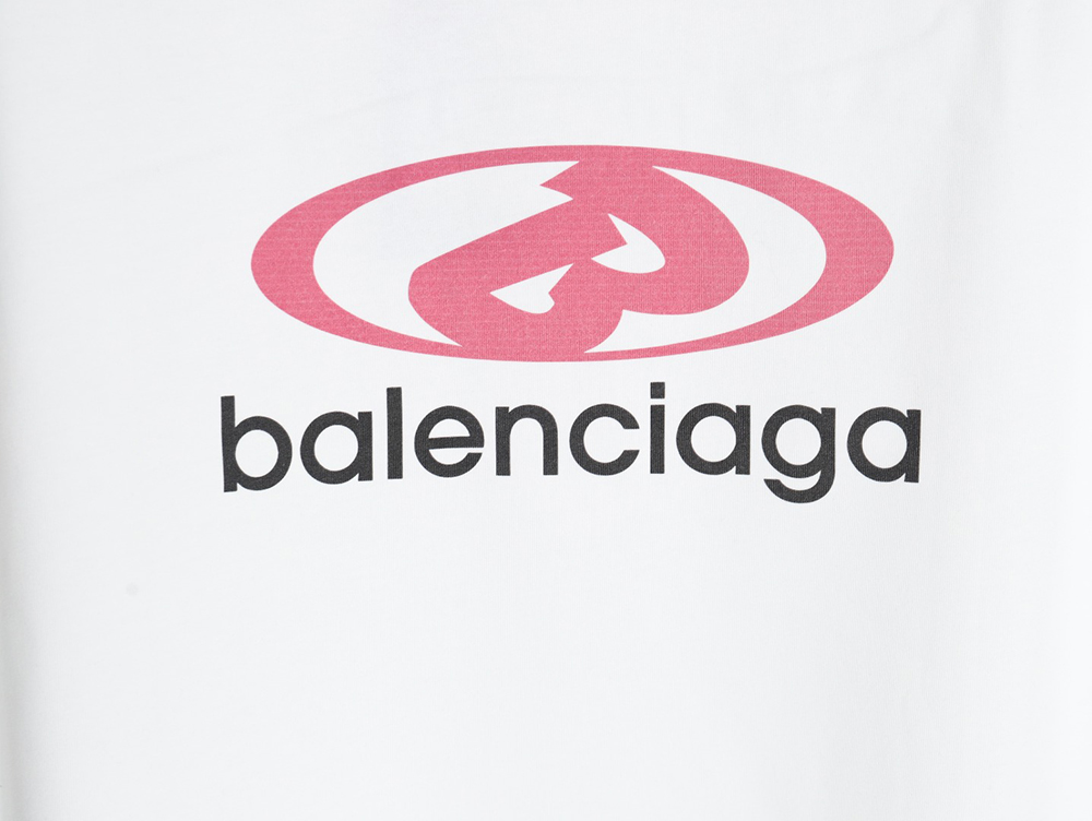 Ba*len*cia*ga lettering print short sleeves