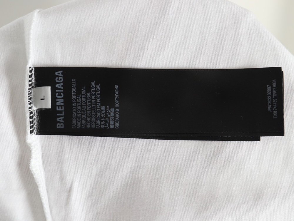 Ba*len*cia*ga lettering print short sleeves