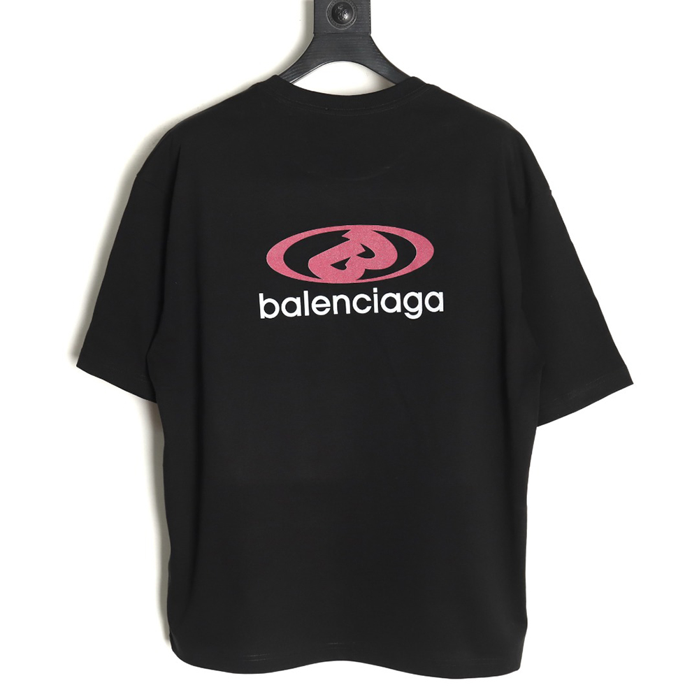 Ba*len*cia*ga lettering print short sleeves tsk1