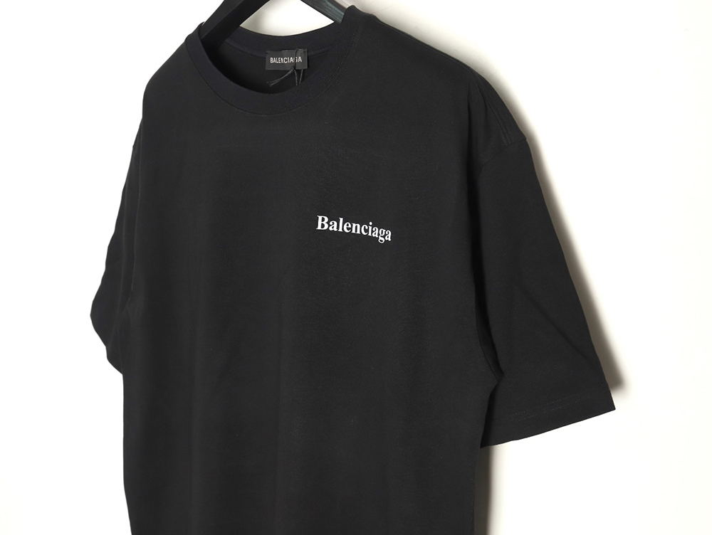 Ba*len*cia*ga lettering print short sleeves tsk1