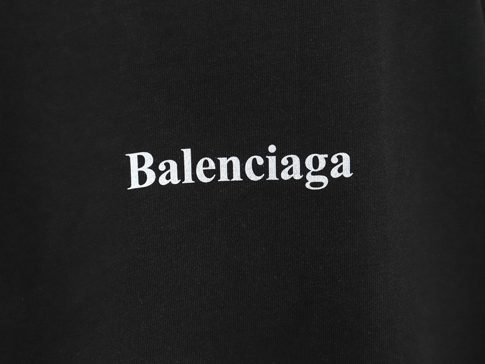 Ba*len*cia*ga lettering print short sleeves tsk1