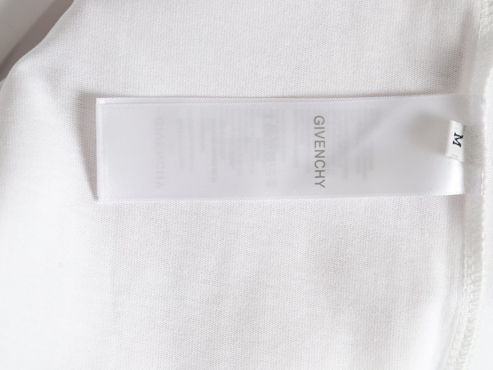 Givenchy floral embroidered lettering logo short sleeves