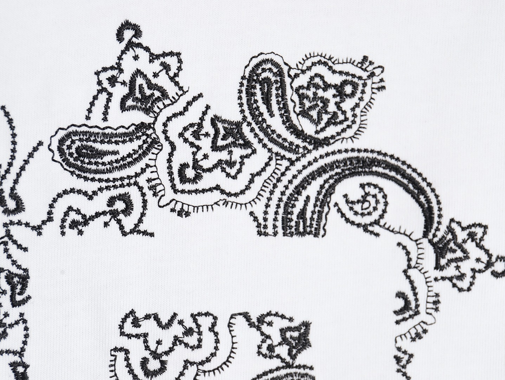 Givenchy floral embroidered lettering logo short sleeves