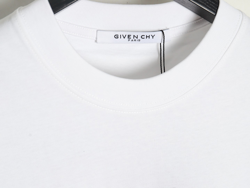 Givenchy floral embroidered lettering logo short sleeves
