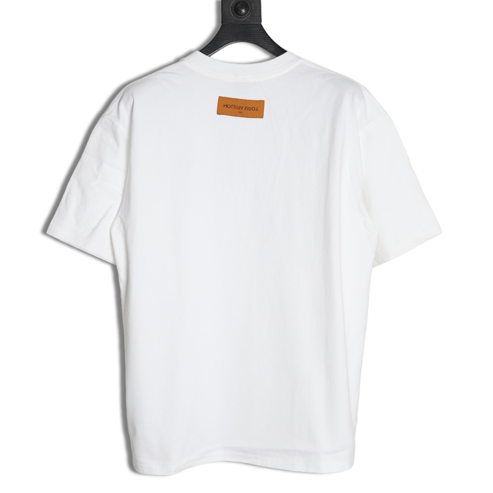 l0*is V*t0n embroidered logo badge short-sleeved t-shirt