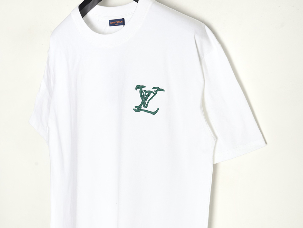 l0*is V*t0n embroidered logo badge short-sleeved t-shirt