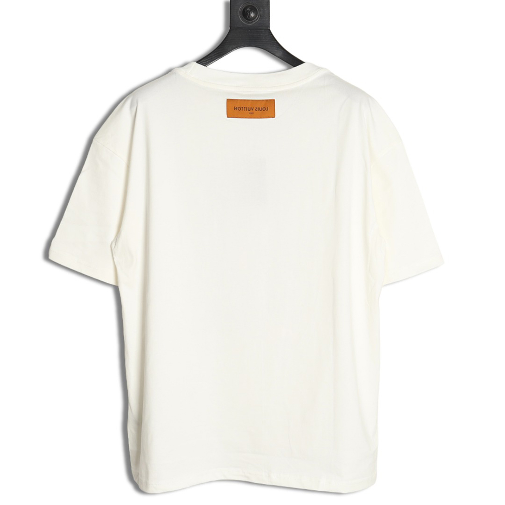 l0*is V*t0n oil painting graffiti print short sleeves