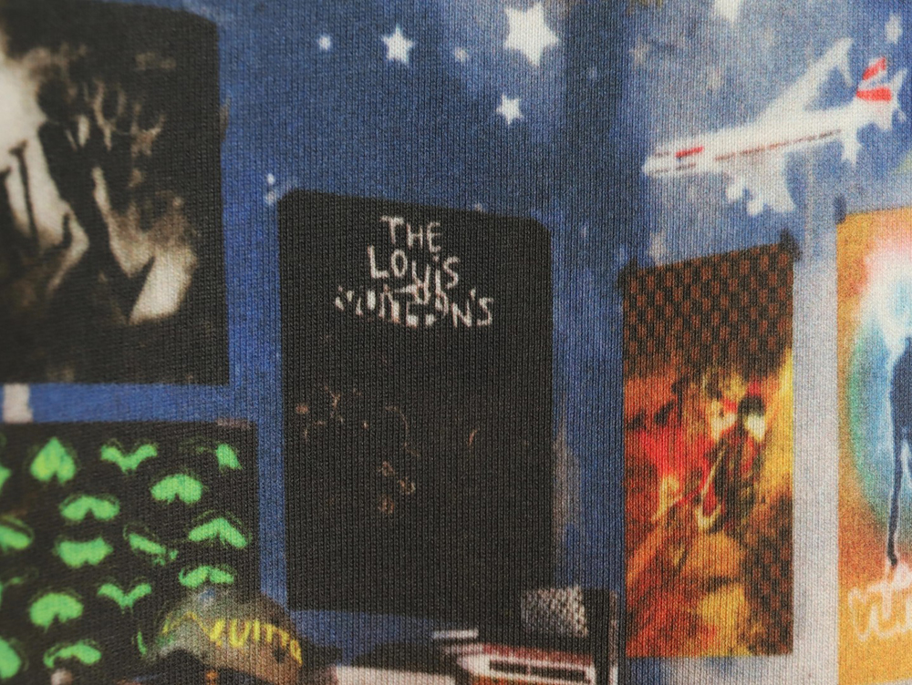 l0*is V*t0n oil painting graffiti print short sleeves