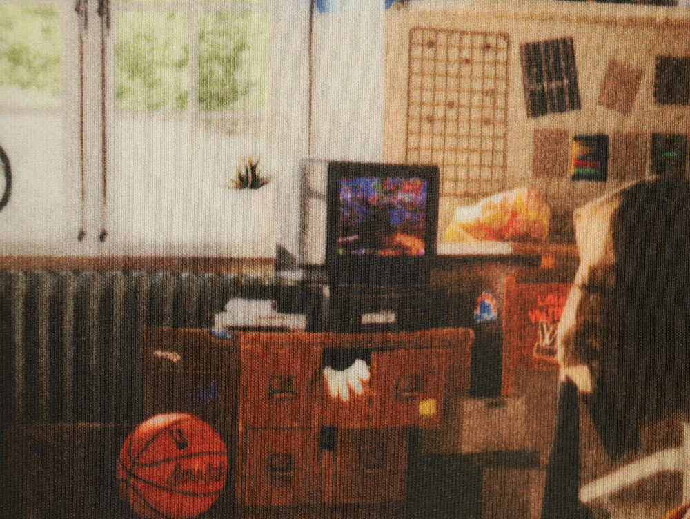 l0*is V*t0n oil painting graffiti print short sleeves