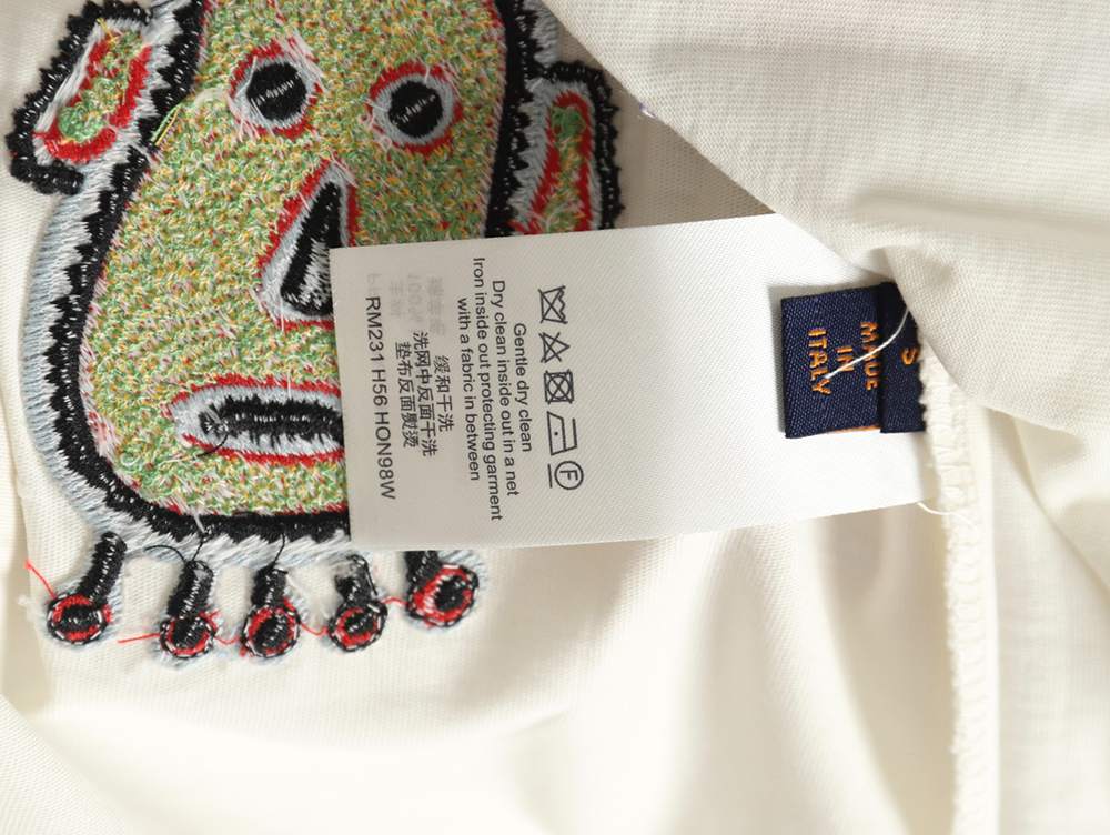 l0*is V*t0n sunfish embroidered short-sleeved t-shirt