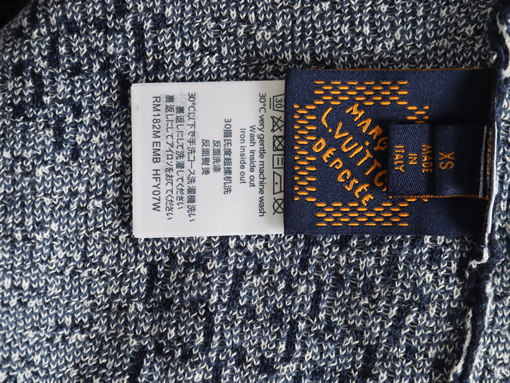 l0*is V*t0n checkerboard knit cardigan short sleeves