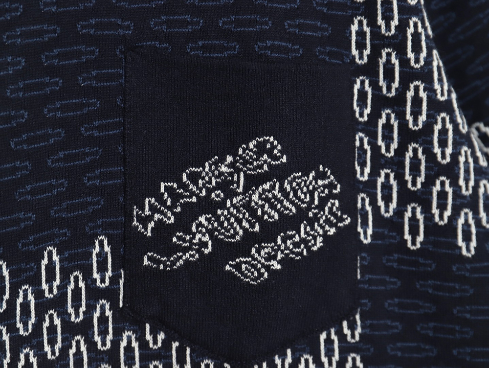 l0*is V*t0n checkerboard knit cardigan short sleeves