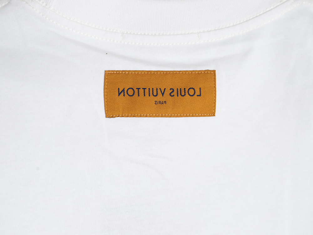 l0*is V*t0n small airplane printed letter logo short sleeves