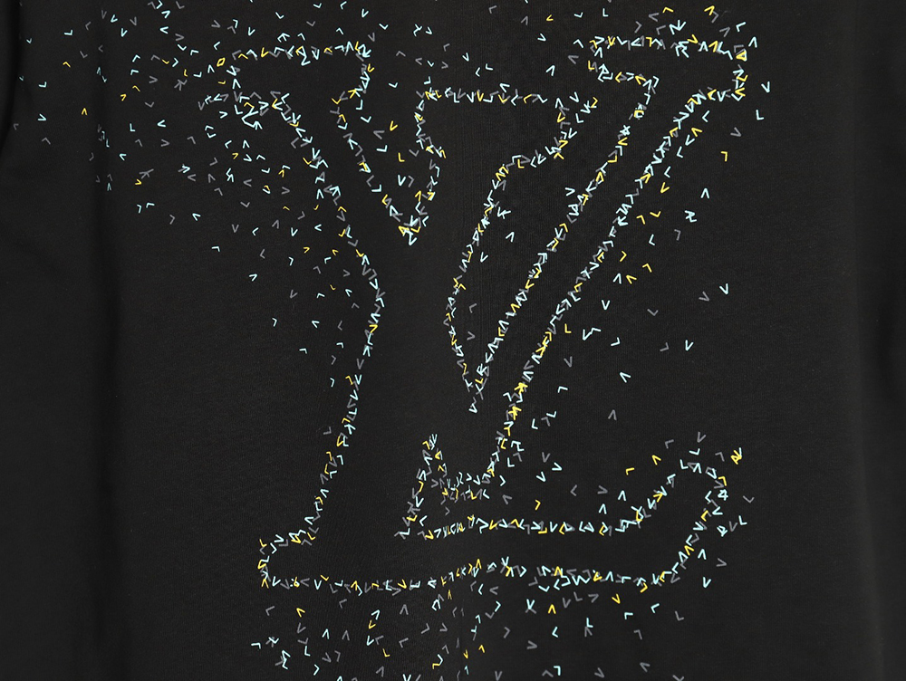 l0*is V*t0n small airplane printed letter logo short sleeves tsk1