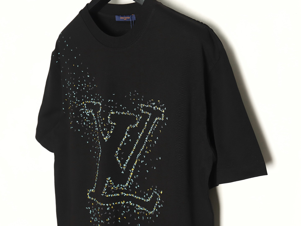 l0*is V*t0n small airplane printed letter logo short sleeves tsk1