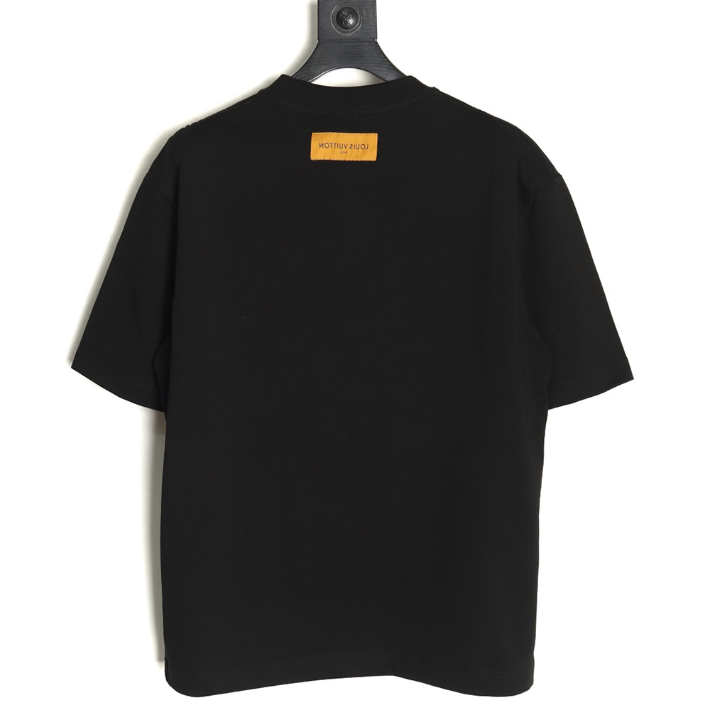 l0*is V*t0n small airplane printed letter logo short sleeves tsk1