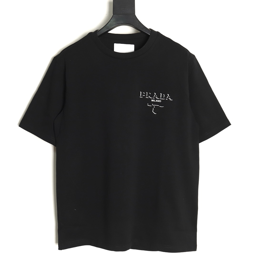Pra*a logo laminated short sleeve tsk1