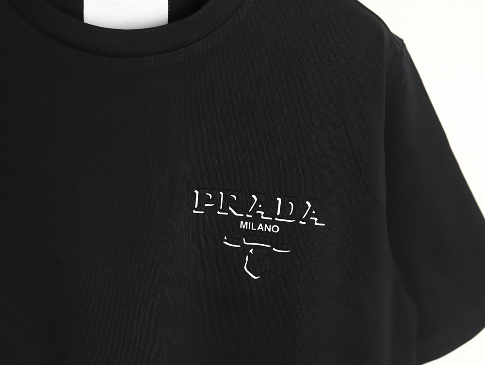 Pra*a logo laminated short sleeve tsk1