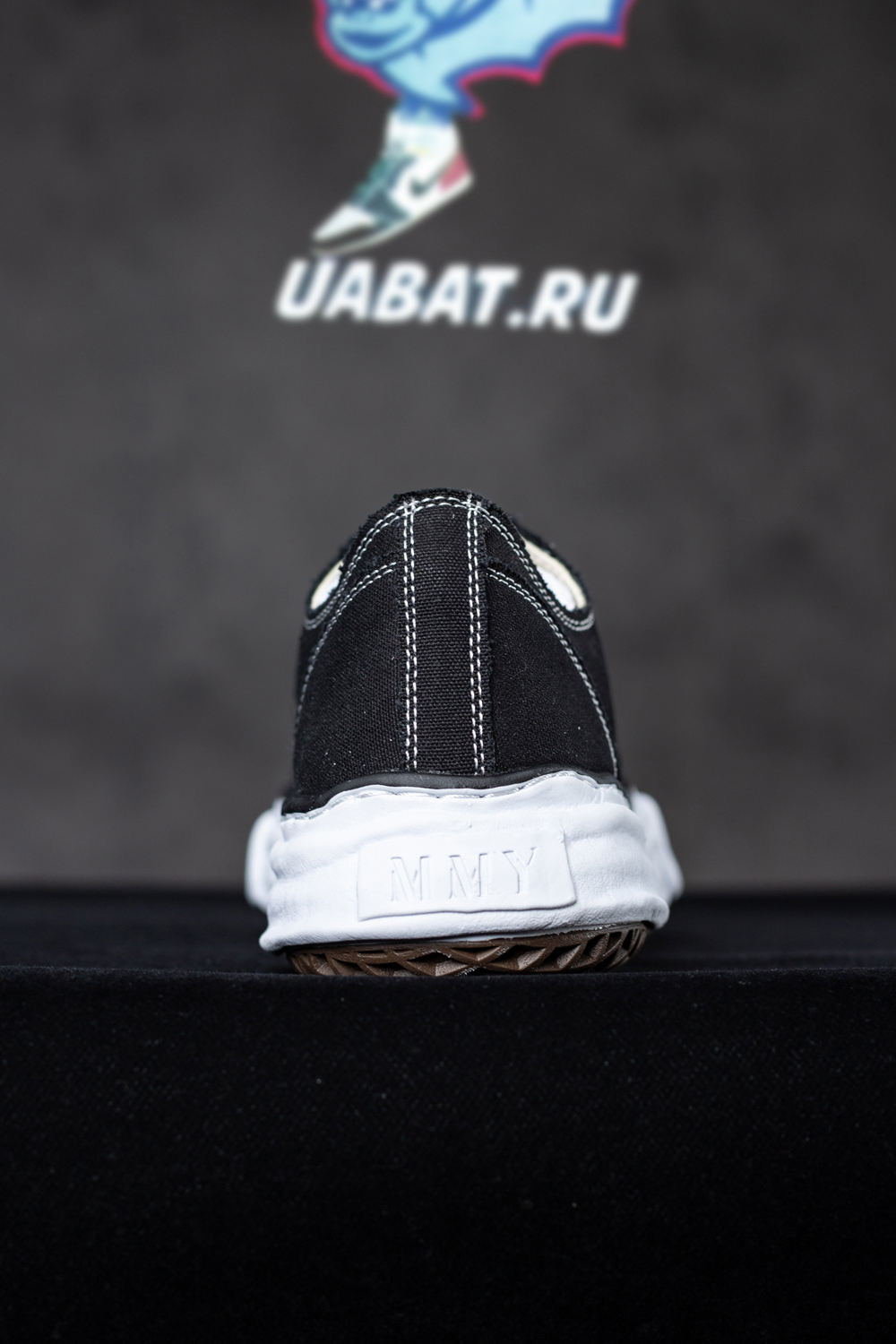 Ma*s*n mihara yasuhiro peterson original canvas low-top sneakers black