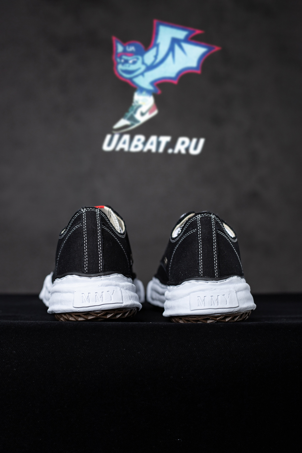 Ma*s*n mihara yasuhiro peterson original canvas low-top sneakers black