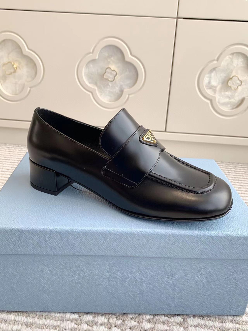 Parda Brushed leather loafers