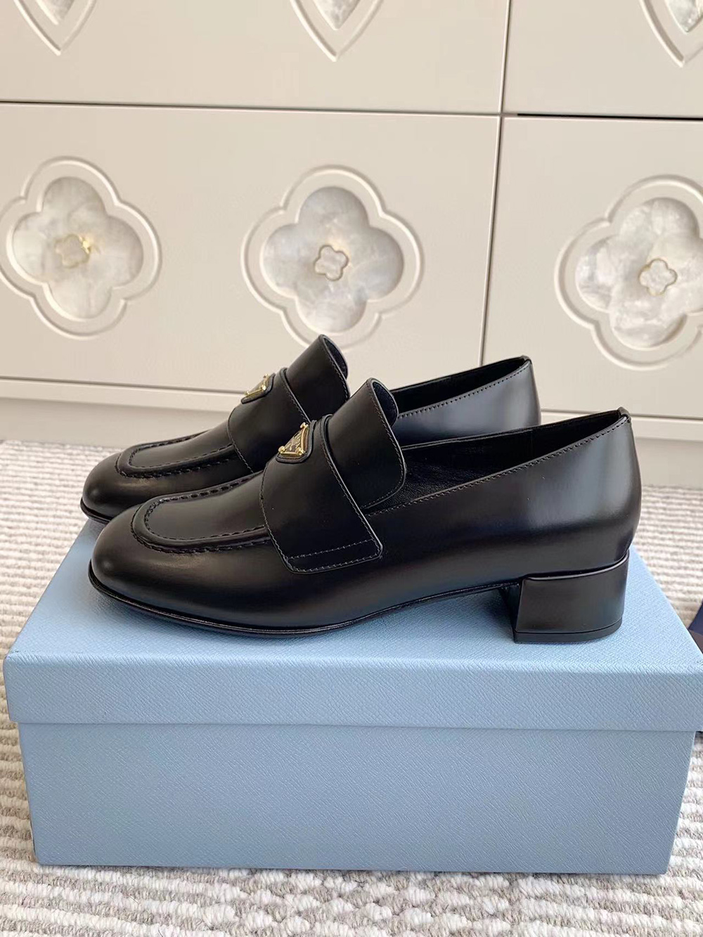 Parda Brushed leather loafers