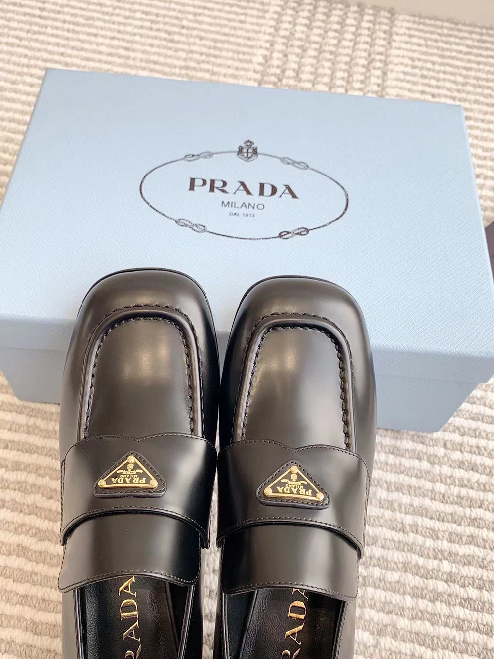 Parda Brushed leather loafers