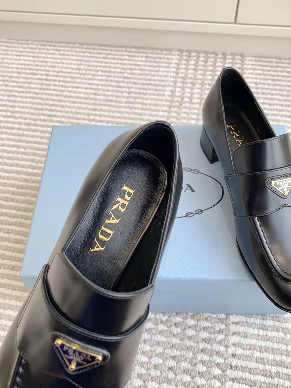 Parda Brushed leather loafers