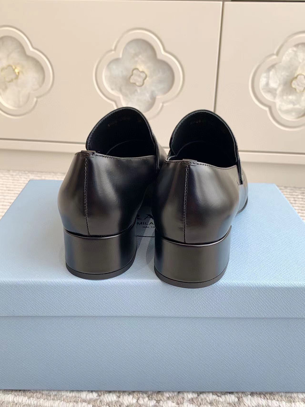 Parda Brushed leather loafers