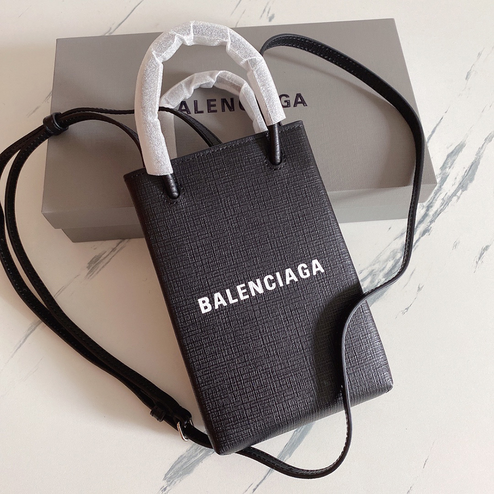 Ba*len*cia*ga logo phone tote bags 593826 18*4.5*12cm