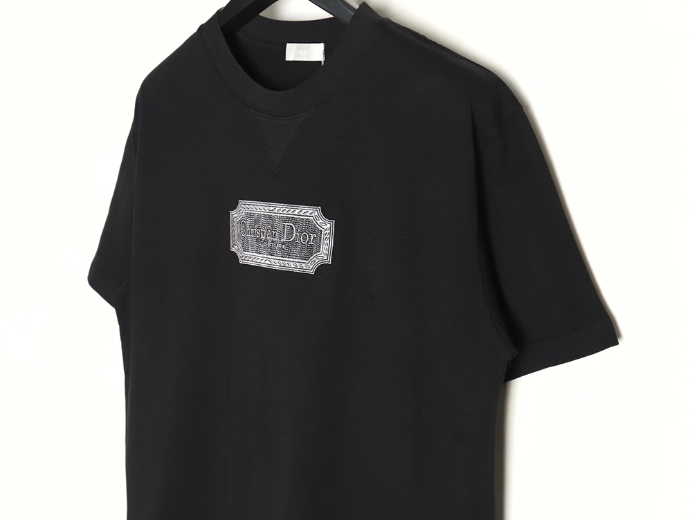 D*or silver logo embroidered short sleeve t-shirt tsk1