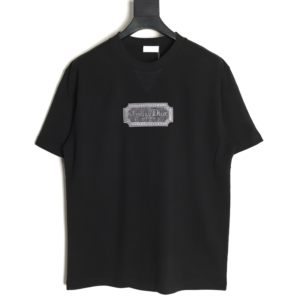 D*or silver logo embroidered short sleeve t-shirt tsk1