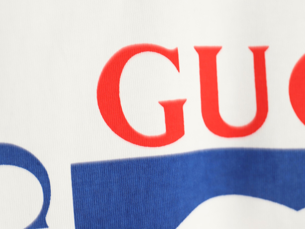 G*u*i square letter print short sleeve t-shirt