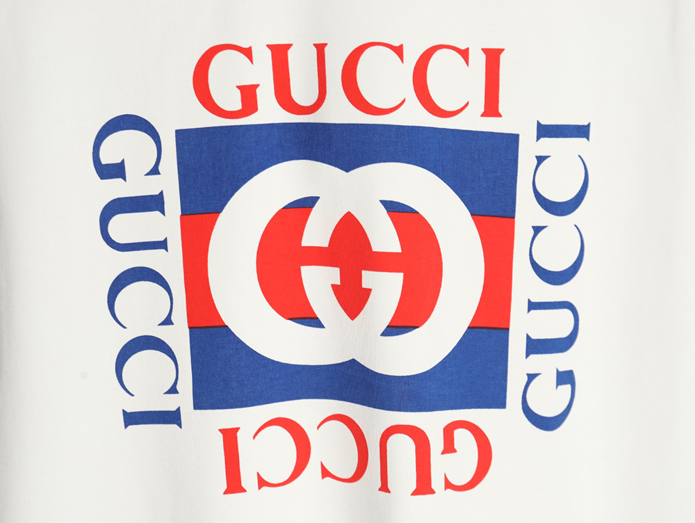 G*u*i square letter print short sleeve t-shirt