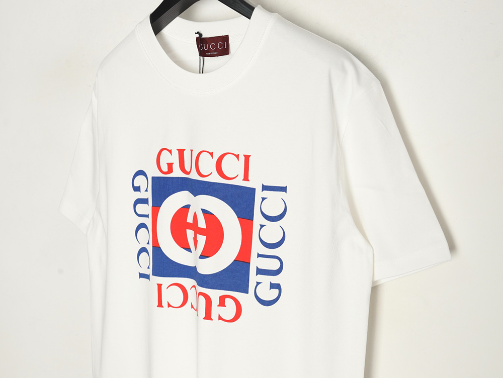 G*u*i square letter print short sleeve t-shirt