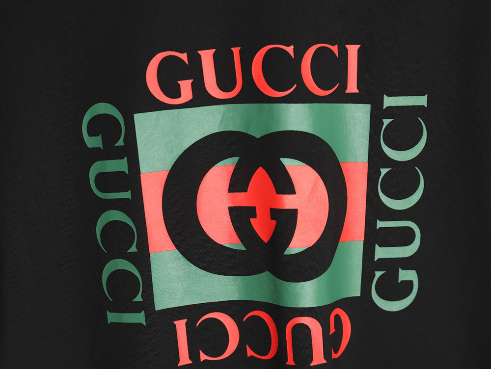 G*u*i square letter print short sleeve t-shirt tsk1