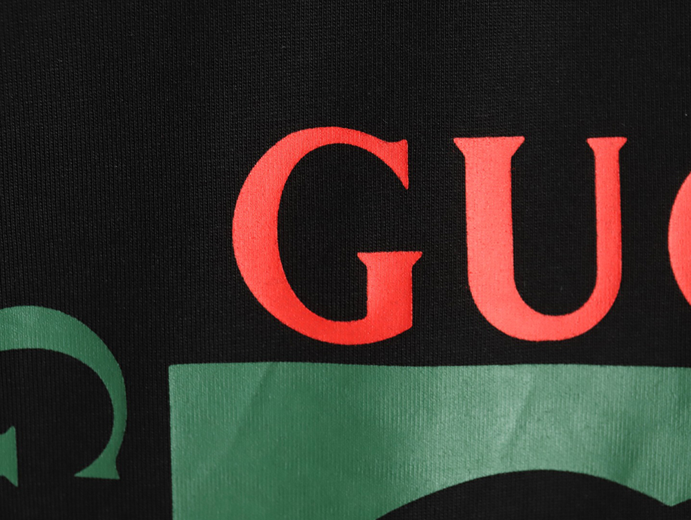 G*u*i square letter print short sleeve t-shirt tsk1