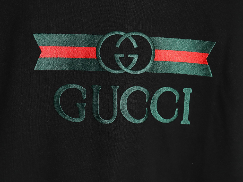 G*u*i belt logo embroidered short-sleeved t-shirt tsk1