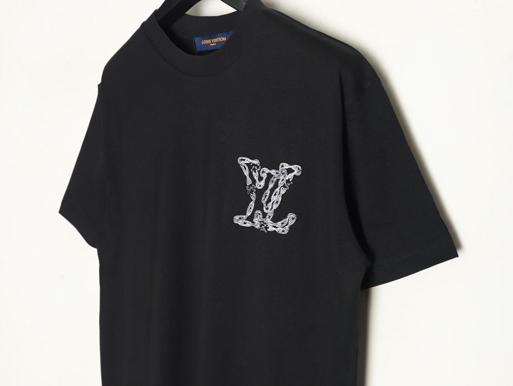 l0*is V*t0n cursive chain embroidered t-shirt tsk1