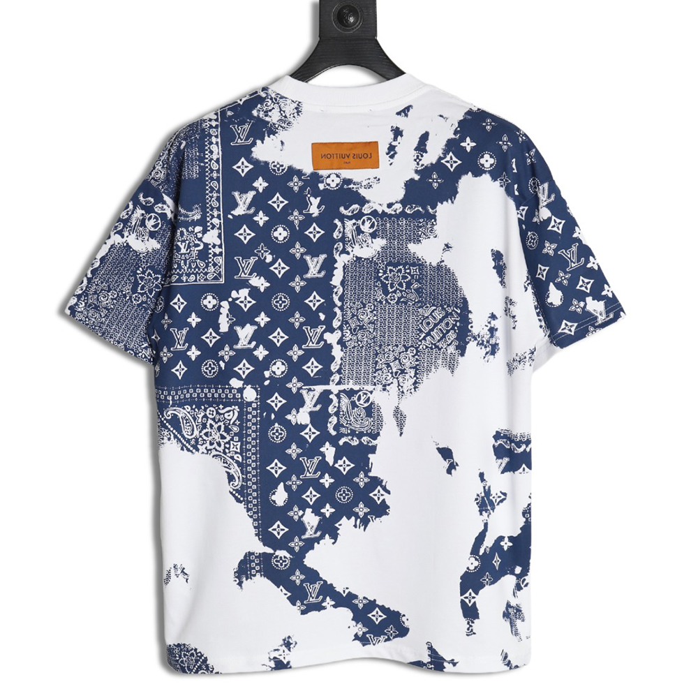 l0*is V*t0n cashew flower presbyopic tie-dye short-sleeved t-shirt