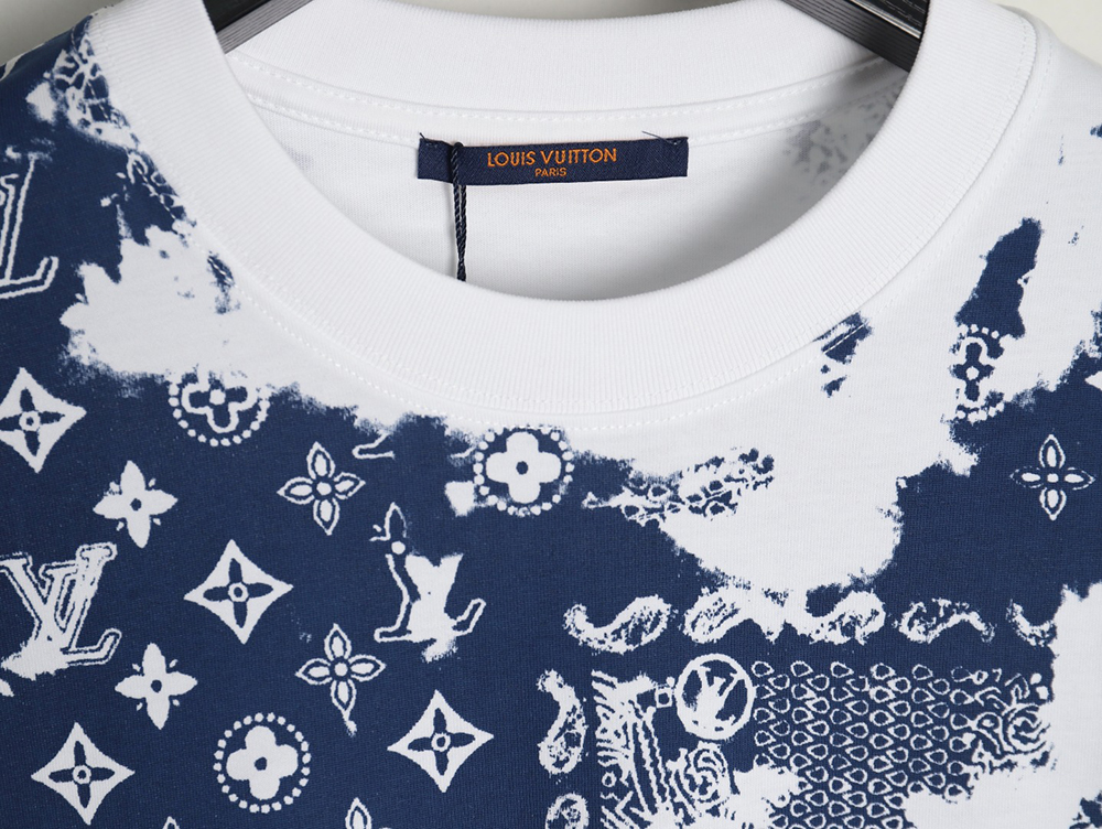 l0*is V*t0n cashew flower presbyopic tie-dye short-sleeved t-shirt