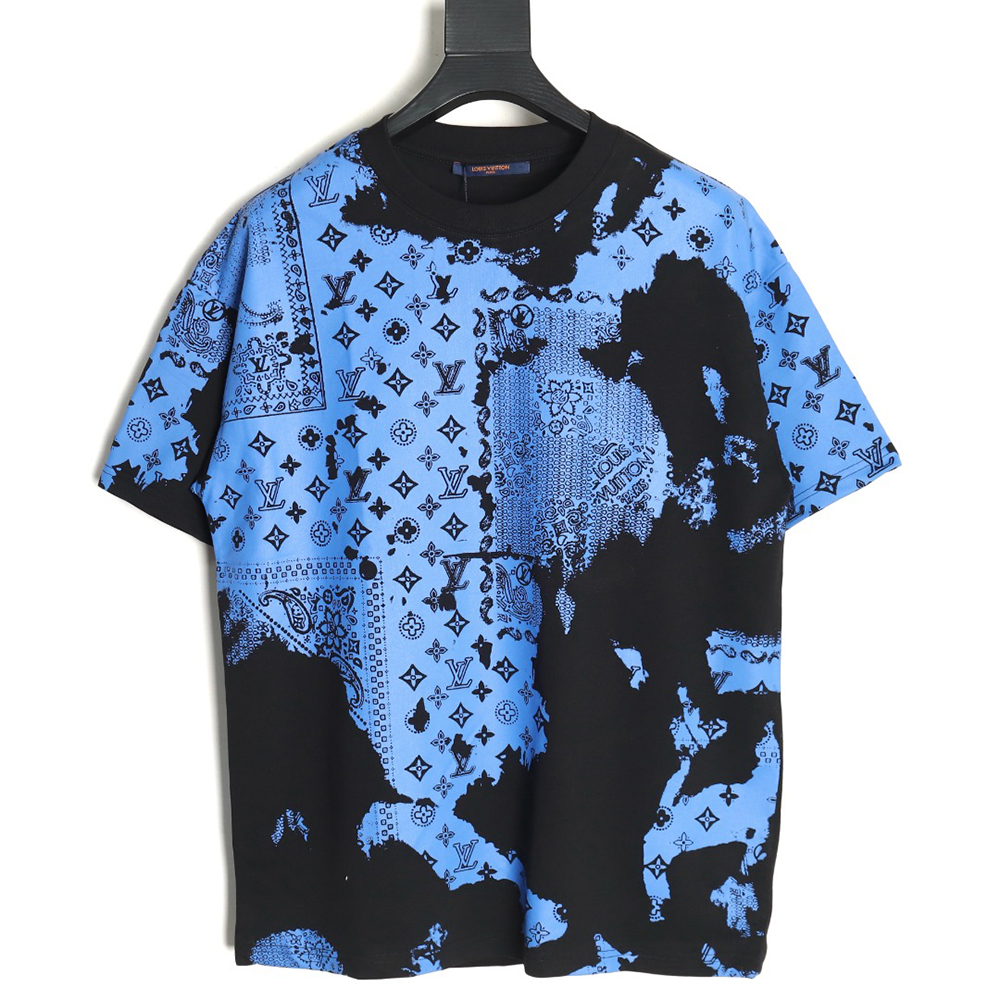 l0*is V*t0n cashew flower presbyopic tie-dye short-sleeved t-shirt tsk1