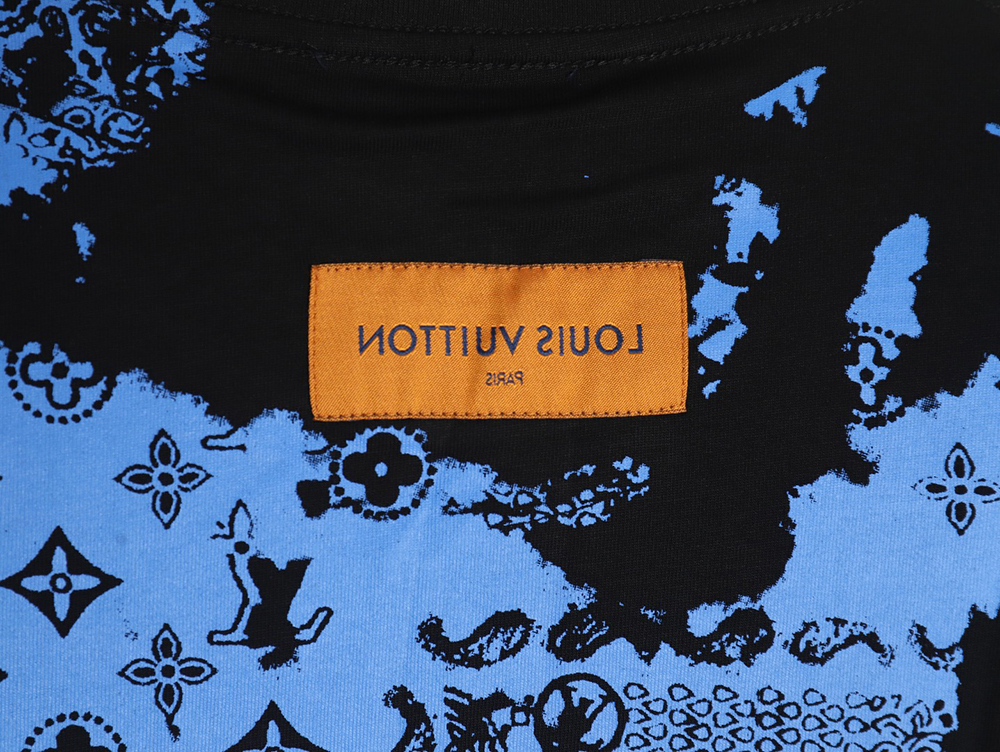 l0*is V*t0n cashew flower presbyopic tie-dye short-sleeved t-shirt tsk1