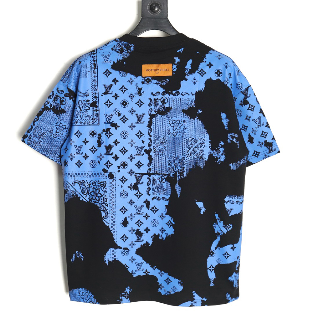 l0*is V*t0n cashew flower presbyopic tie-dye short-sleeved t-shirt tsk1