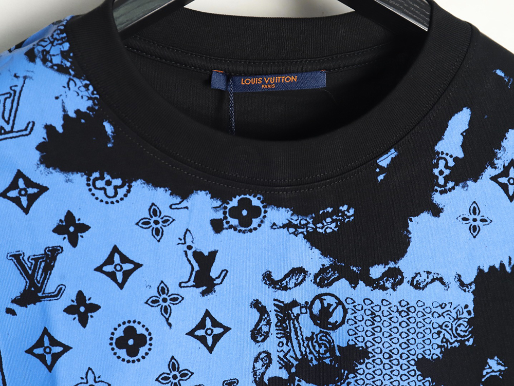 l0*is V*t0n cashew flower presbyopic tie-dye short-sleeved t-shirt tsk1